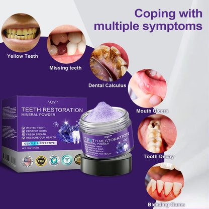 Official Store🏥🏥 AQA™ Teeth Restoration Mineral Powder  (ADA recommended) MADE IN USA (🎁Flash Sale - Don’t Miss Out)