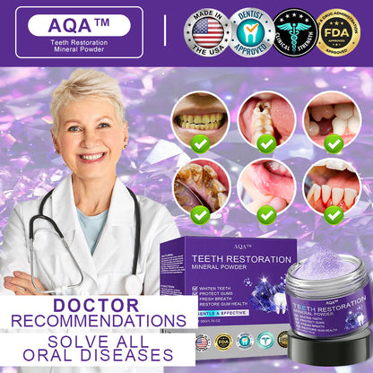 Official Store🏥🏥 AQA™ Teeth Restoration Mineral Powder  (ADA recommended) MADE IN USA (🎁Flash Sale - Don’t Miss Out)