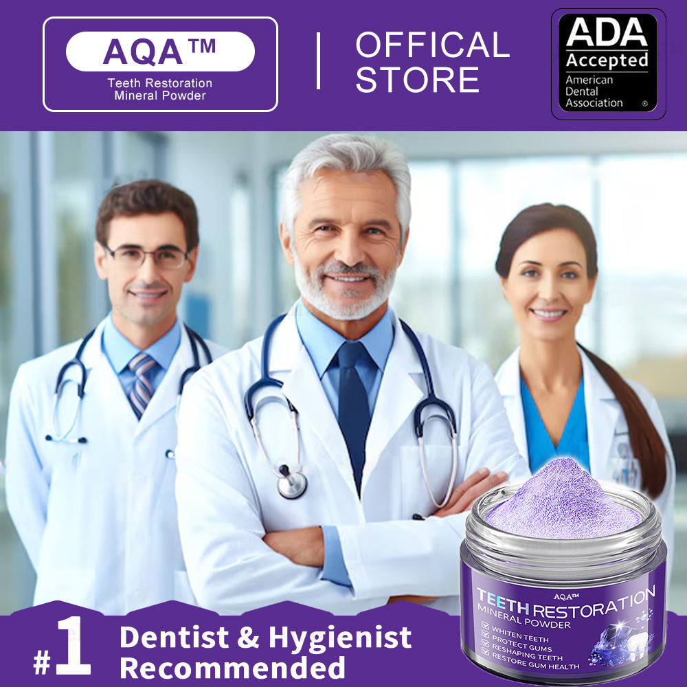 Official Store🏥🏥 AQA™ Teeth Restoration Mineral Powder  (ADA recommended) MADE IN USA (🎁Flash Sale - Don’t Miss Out)