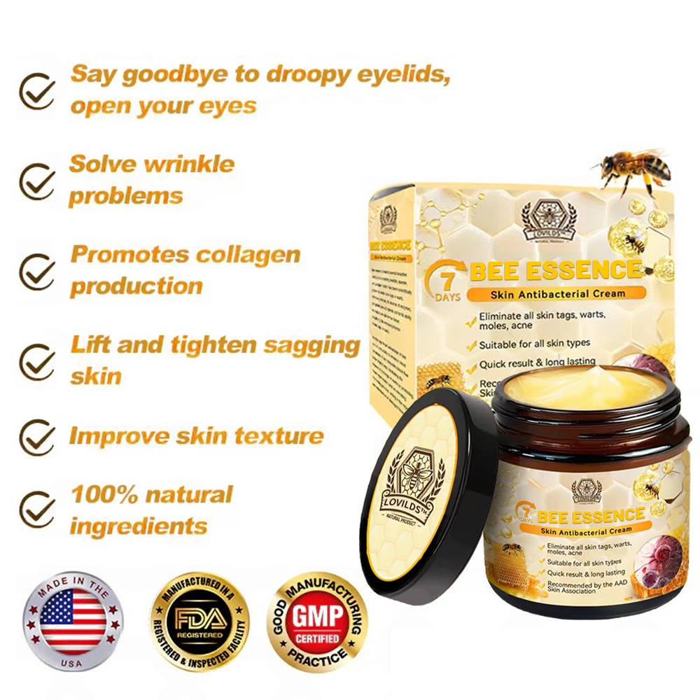 LOVILDS™ Bee Essence Skin Antibacterial Cream—used to treat a variety of skin diseases (AAD recommended)