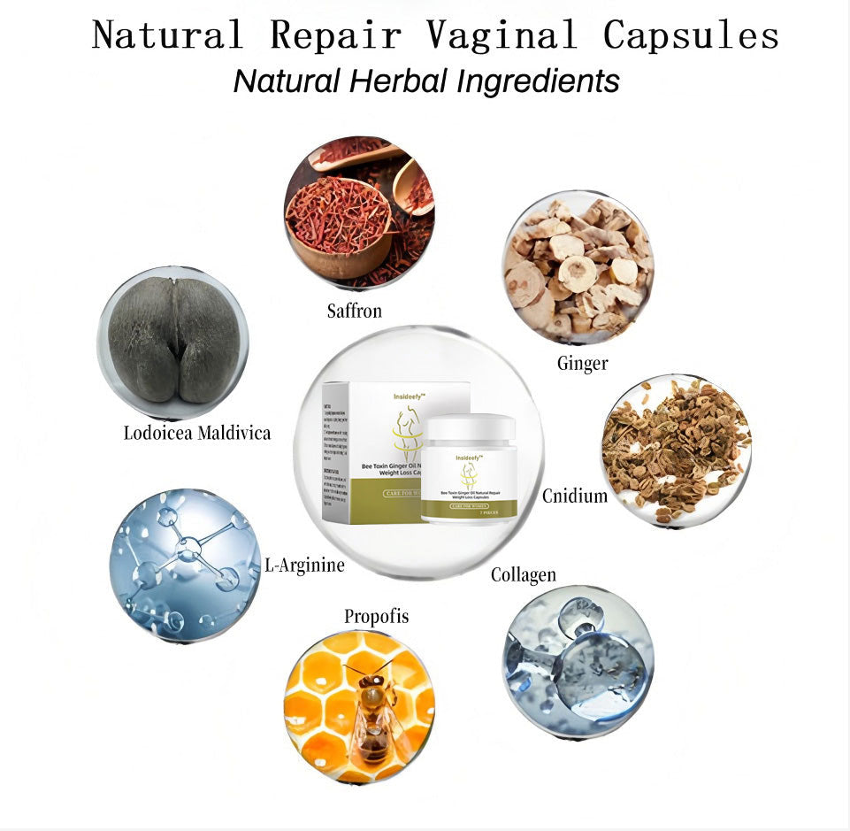 ✨ NEW UPGRADE 🐝Insideefy™ Bee  Ginger Oil Natural Repair Weight Loss Capsules