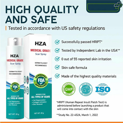 HZA Advanced Scar Spray For All Types of Scars - For example Acne Scars, Surgical Scars and Stretch Marks ⚡️⚡️⚡️