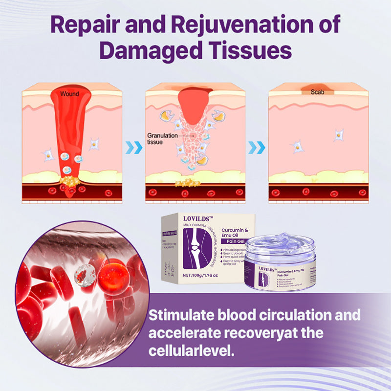 LOVILDS™ Curcumin & Emu Oil Pain Gel – 🏥Backed by US Osteopathic Experts