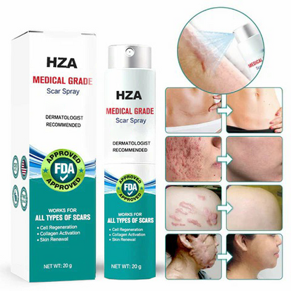 HZA Advanced Scar Spray For All Types of Scars - For example Acne Scars, Surgical Scars and Stretch Marks ⚡️⚡️⚡️
