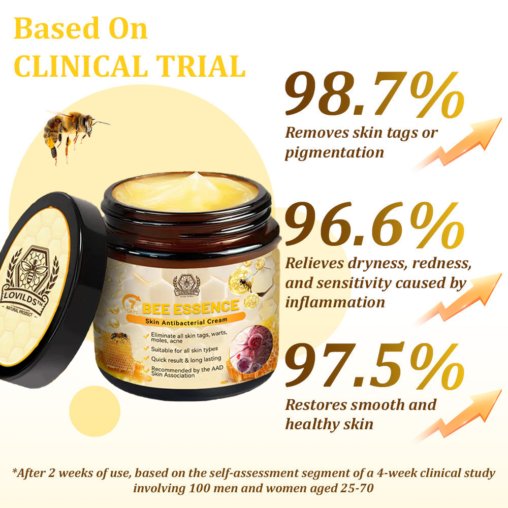 LOVILDS™ Bee Essence Skin Antibacterial Cream—used to treat a variety of skin diseases (AAD recommended)