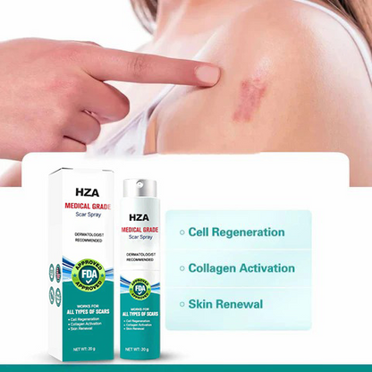 HZA Advanced Scar Spray For All Types of Scars - For example Acne Scars, Surgical Scars and Stretch Marks ⚡️⚡️⚡️
