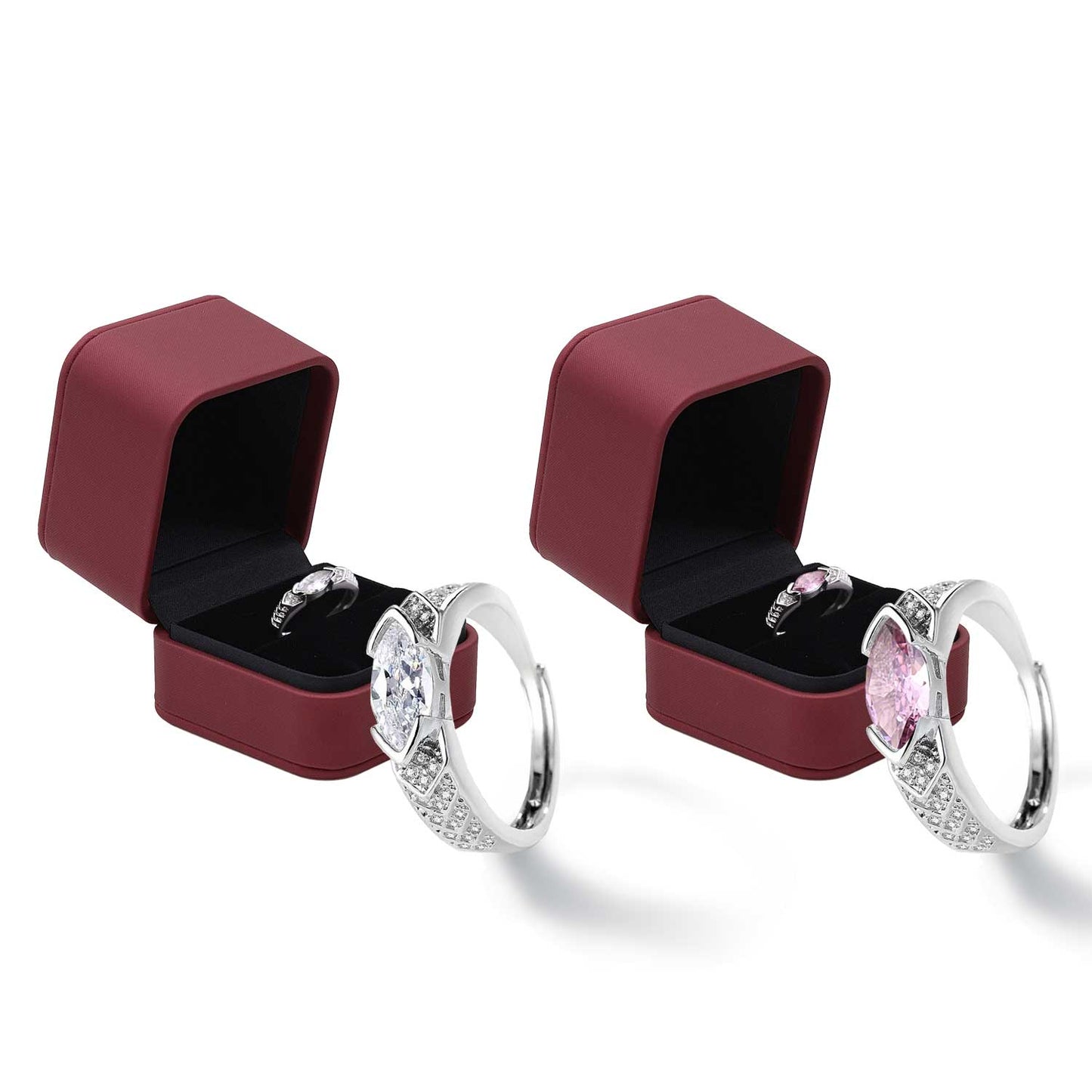 🔥DIYSTAR Magnetology Moissanite Diamond Ring💖