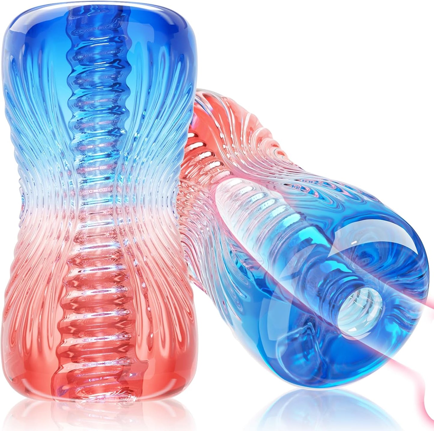 Male Masturbator Sex Toys , Penis Training Sex Toy for Men, 3D Realistic Texture Spiral Tunnel Stroker.