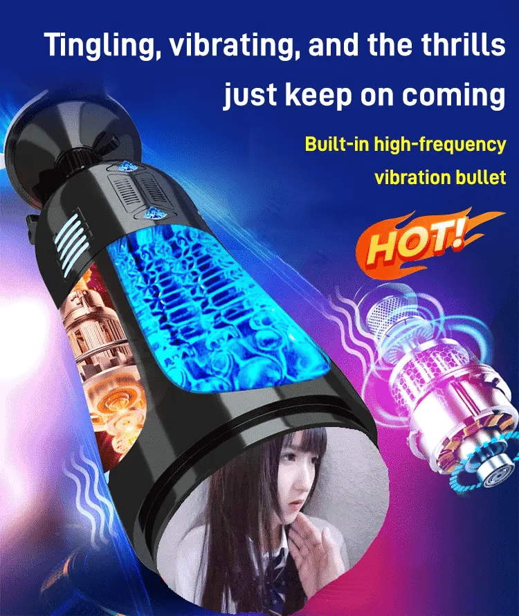 [Confidential Delivery] 💖Overachiever Pro- Bay 10 Sucking Vibrating Male Stroker– 18+ Only